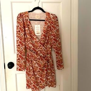 Sezane Noemia Dress, Rivera. Size 36 (size 4). New with tags.